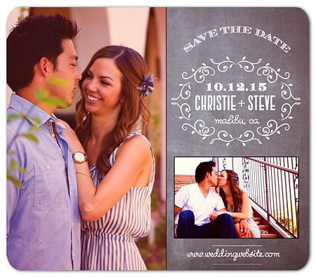 "Flourish" Save the Date Magnet